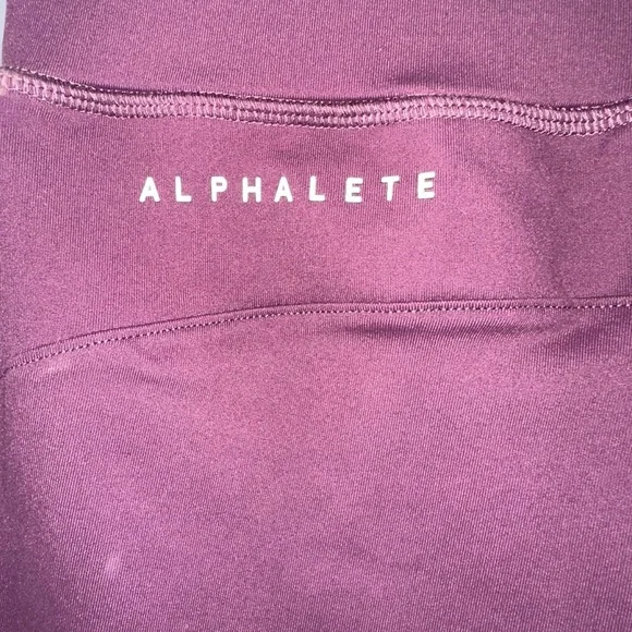 Purple Alphalete leggings with pockets - Small (B1) - Picture 5 of 6